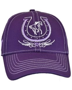Cowgirl Hardware Girls' Horseshoe Baseball Cap