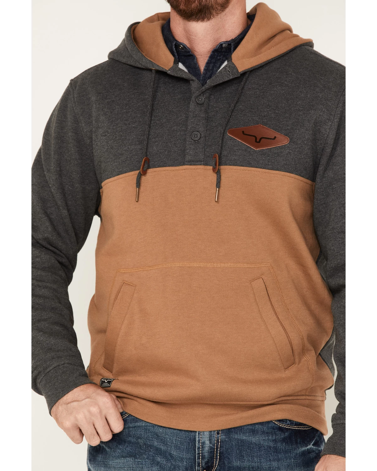 Kimes Ranch Men's Ogden 1/4 Button Hooded Pullover 5 Kimes Ranch Men's Ogden 1/4 Button Hooded Pullover - Image 3