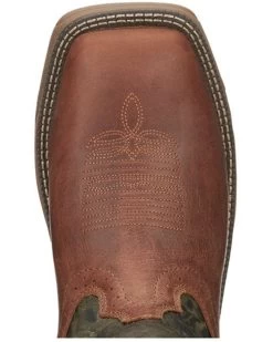 Justin Men's Rush Strike Camo Shaft Leather Pull On Snake Boots - Square Toe -Western Cowboy Clothing Store 2000378668 340 P6