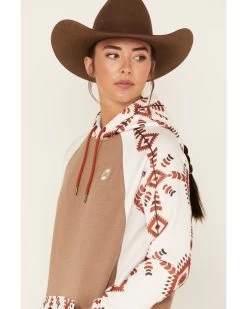 Hooey Women's Southwestern Print Contrast Hoodie 8 Hooey Women's Southwestern Print Contrast Hoodie -Western Cowboy Clothing Store 2000378786 110 P3