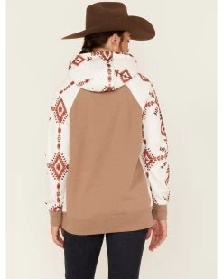 Hooey Women's Southwestern Print Contrast Hoodie 9 Hooey Women's Southwestern Print Contrast Hoodie -Western Cowboy Clothing Store 2000378786 110 P4