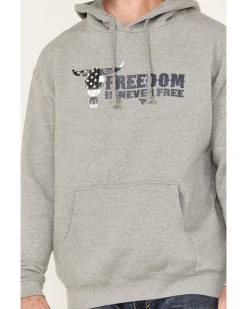 Cowboy Hardware Men's Freedom Is Never Free Graphic Hooded Sweatshirt -Western Cowboy Clothing Store 2000378839 020 P3