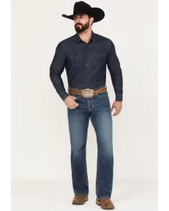 Cinch Men's Grant Medium Stonewash Relaxed Boot Performance Stretch Denim Jeans