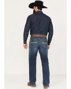 Cinch Men's Grant Medium Stonewash Relaxed Boot Performance Stretch Denim Jeans -Western Cowboy Clothing Store 2000380041 402 P3