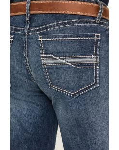 Cinch Men's Grant Medium Stonewash Relaxed Boot Performance Stretch Denim Jeans -Western Cowboy Clothing Store 2000380041 402 P4