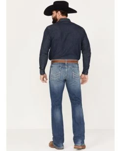 Cinch Men's Ian Medium Stonewash Slim Boot Performance Stretch Denim -Western Cowboy Clothing Store 2000380103 402 P3