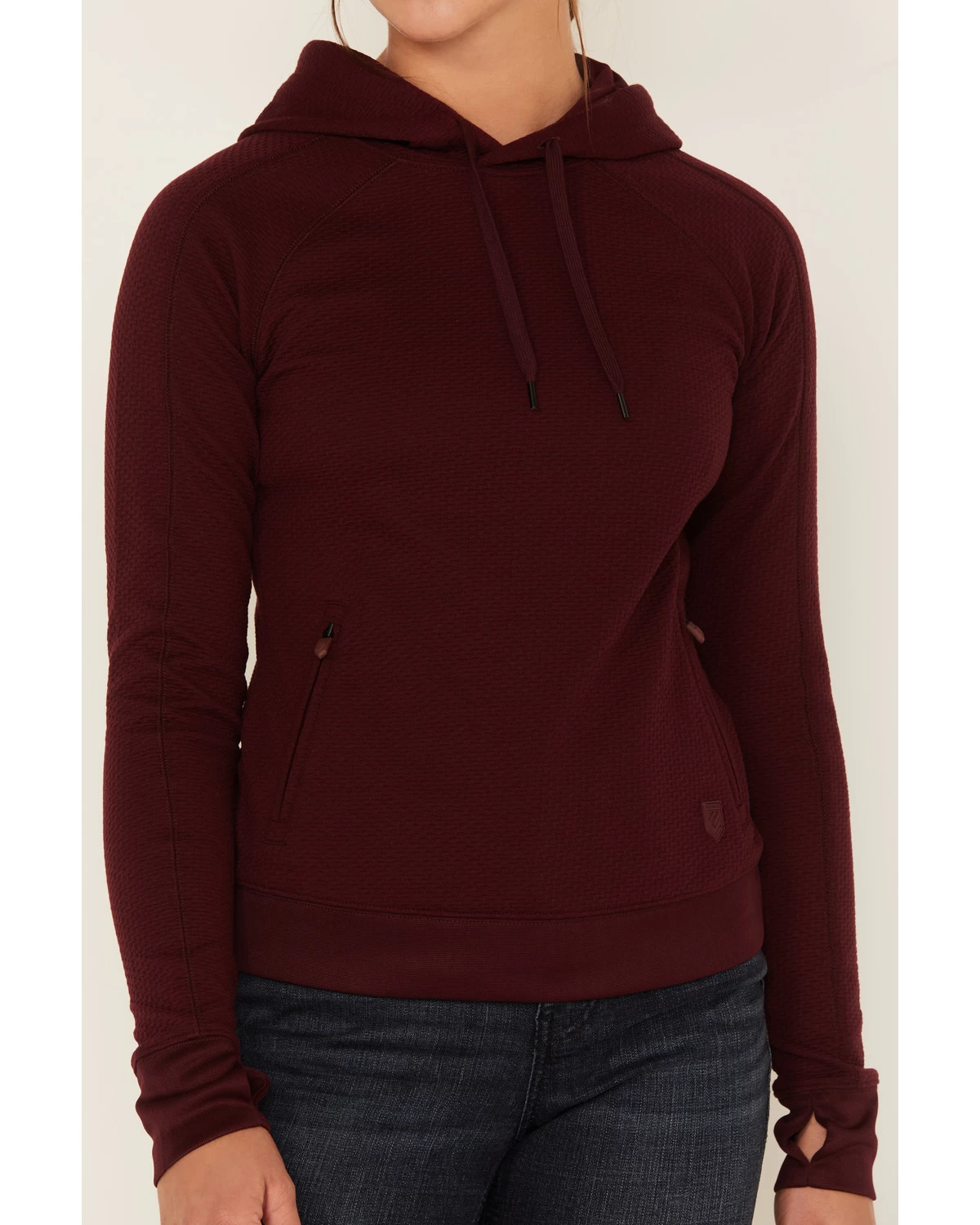 RANK 45 Women's Technical Waffle Knit Hooded Top 5 RANK 45 Women's Technical Waffle Knit Hooded Top - Image 3
