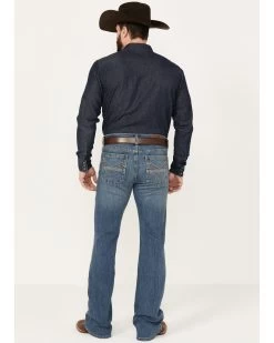 Cody James Men's Light A Shuck Medium Wash Relaxed Bootcut Stretch Denim Jeans 8 Cody James Men's Light A Shuck Medium Wash Relaxed Bootcut Stretch Denim Jeans -Western Cowboy Clothing Store 2000381085 413 P3