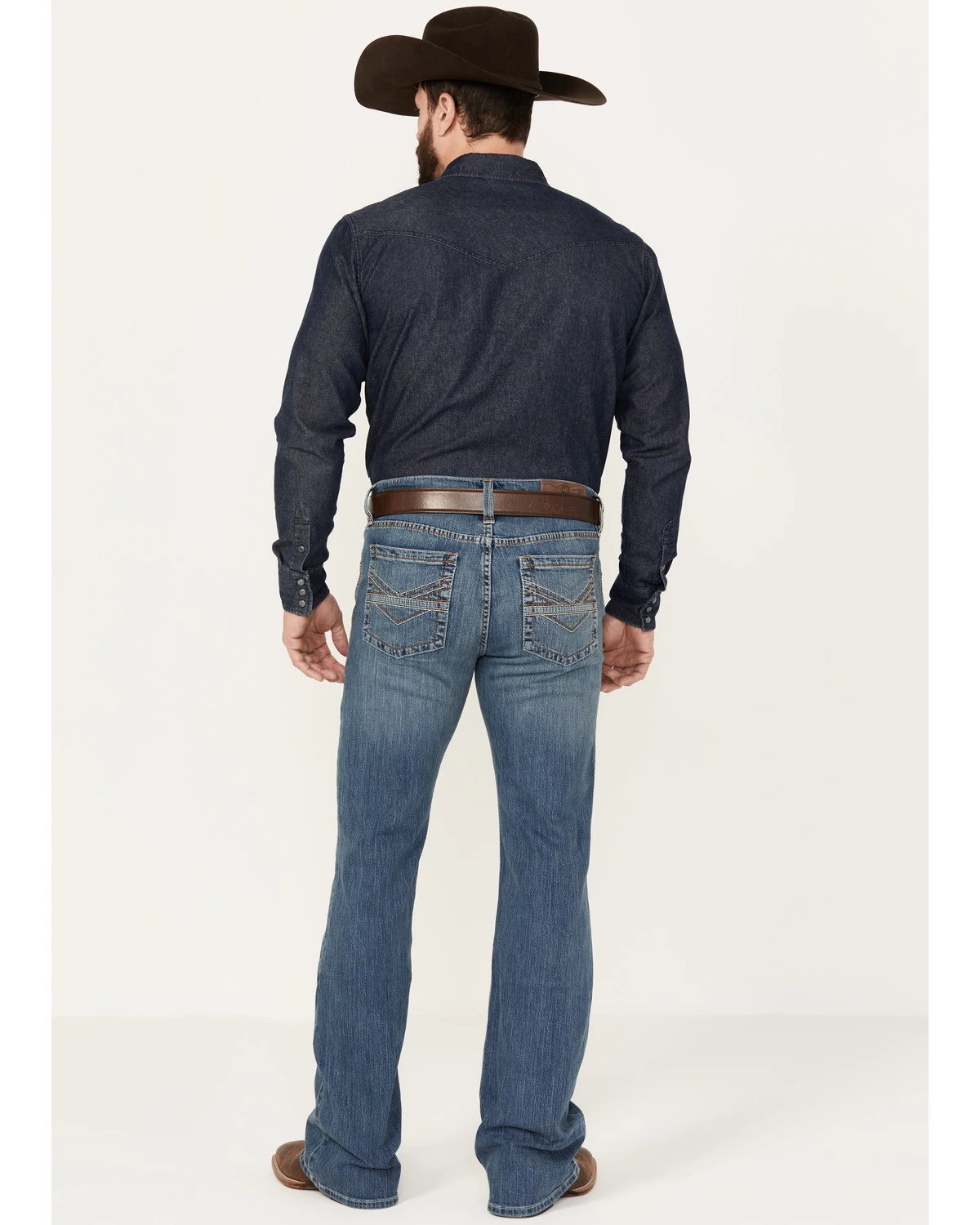 Cody James Men's Light A Shuck Medium Wash Relaxed Bootcut Stretch Denim Jeans 5 Cody James Men's Light A Shuck Medium Wash Relaxed Bootcut Stretch Denim Jeans - Image 3