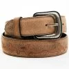 Moonshine Spirit Men's Tan Cutaway Leather Belt