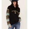 Changes Women's Serape Striped Yellowstone Hoodie -Western Cowboy Clothing Store 2000382609 442 P1