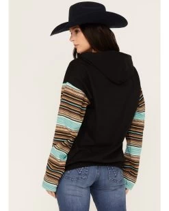 Changes Women's Serape Striped Yellowstone Hoodie -Western Cowboy Clothing Store 2000382609 442 P4
