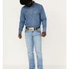 Wrangler Retro Men's 77MWZ Codigo Light Wash Slim Boot Stretch Denim Jeans -Western Cowboy Clothing Store 2000384266 400 P1