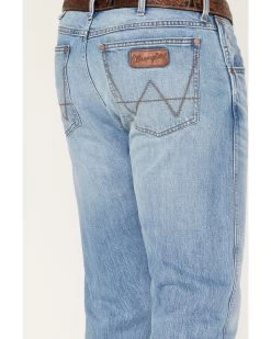 Wrangler Retro Men's 77MWZ Codigo Light Wash Slim Boot Stretch Denim Jeans -Western Cowboy Clothing Store 2000384266 400 P4