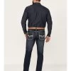 Rock & Roll Denim Men's Rifle Dark Vintage Wash Skinny Reflex Denim Jeans -Western Cowboy Clothing Store 2000386199 416 P1