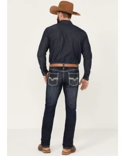 Rock & Roll Denim Men's Rifle Dark Vintage Wash Skinny Reflex Denim Jeans