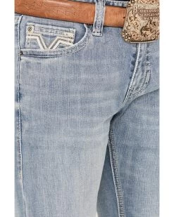 Rock & Roll Denim Men's Revolver Light Vintage Wash Slim Straight Reflex Denim Jeans 9 Rock & Roll Denim Men's Revolver Light Vintage Wash Slim Straight Reflex Denim Jeans -Western Cowboy Clothing Store 2000386200 412 P4