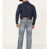 Rock & Roll Denim Men's Double Barrel Medium Vintage Wash Straight Leg Denim Jeans -Western Cowboy Clothing Store 2000386201 414 P1