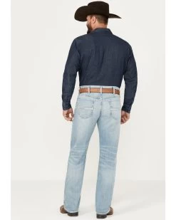 Cinch Men's White Label Light Wash Relaxed Straight Stretch Performance Denim Jeans 8 Cinch Men's White Label Light Wash Relaxed Straight Stretch Performance Denim Jeans -Western Cowboy Clothing Store 2000386397 402 P3