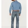 Rock & Roll Denim Men's Revolver Light Vintage Wash Slim Straight Stretch Reflex Denim Jeans -Western Cowboy Clothing Store 2000387627 412 P1