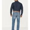 Rock & Roll Denim Men's Rifle Medium Vintage Wash Skinny Stretch ReFlex Denim Jeans -Western Cowboy Clothing Store 2000387630 414 P1