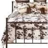Wrangler Cowhide Quilt Set - Queen -Western Cowboy Clothing Store 2000394044 200 P1