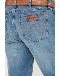 Wrangler Retro Men's Buffalo Pass Light Wash Slim Straight Stretch Jeans -Western Cowboy Clothing Store 2000394537 412 P4