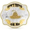 Montana Silversmiths Two-Tone Don't Tread On Me Scalloped Buckle -Western Cowboy Clothing Store 2000396040 040 P1