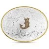 Montana Silversmiths Classic Western Oval Two-Tone Initial Belt Buckle - J 2 Montana Silversmiths Classic Western Oval Two-Tone Initial Belt Buckle - J -Western Cowboy Clothing Store 2000396051 040 P1