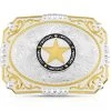 Montana Silversmiths Two-Tone Cowboy Cameo Star Belt Buckle -Western Cowboy Clothing Store 2000396070 040 P1