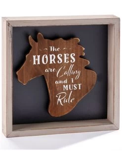 Giftcraft The Horses Are Calling And I Must Ride Frame Decoration