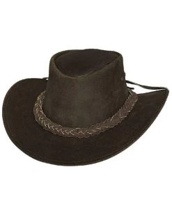 Bullhide Kids' Cedar Grove Leather Outback Hat