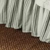 HiEnd Accents Prescott Taupe Stripe Bedskirt - King -Western Cowboy Clothing Store 28478U 18 P1