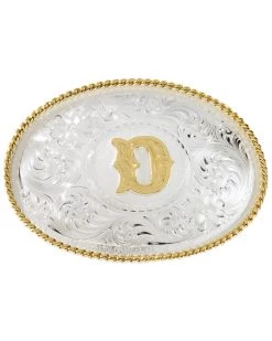 Montana Silversmiths Men's Initial "D" Buckle
