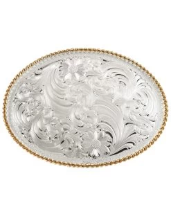 Montana Silversmiths Fancy Scroll Oval Buckle