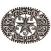 AndWest Men's Antique Pewter Stars & Scrolls Belt Buckle -Western Cowboy Clothing Store 290A92 03 P1
