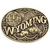 Montana Silversmiths Men's Wyoming State Heritage Attitude Belt Buckle -Western Cowboy Clothing Store 290B89 15 P1